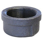 Cap, 1-1/4 in, FNPT, 150 lb, Malleable Iron, Black, Domestic
