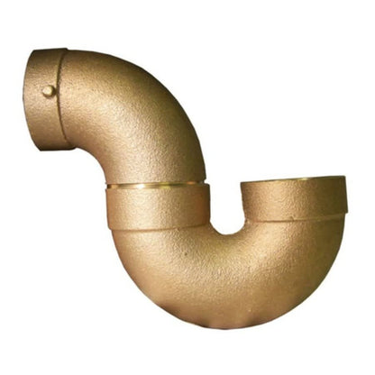 DWV Suction Line P-Trap, 1-1/2 in, C, Copper