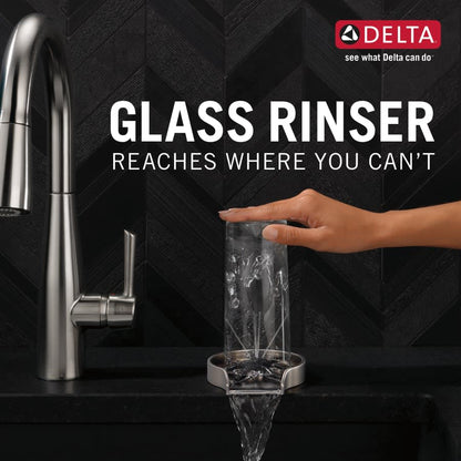 Metal Glass Rinser with Cover - Rinses Most Standard Drinkware