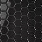 Le Cafe Black 2x2 Hexagon Mosaic Glossy