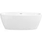 Cornwall 67" Free Standing Acrylic Soaking Tub with Center Drain, Drain Assembly, and Overflow