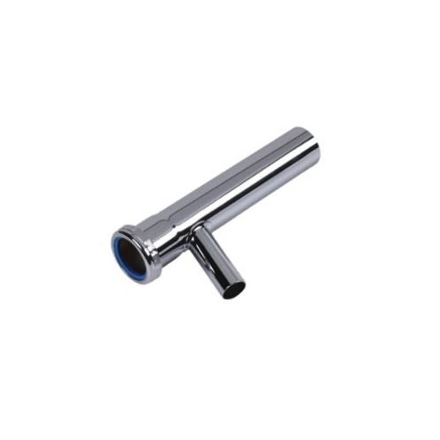 Tubular Branch Tailpiece, 1-1/2 in, Tube x Slip Joint, 20 ga, Chrome