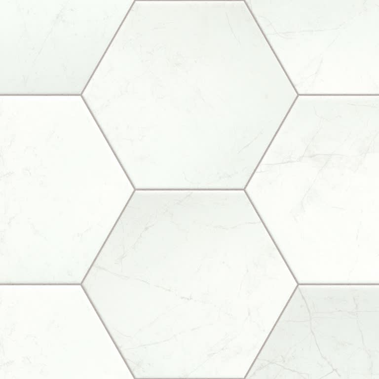 STERLINA HEX WHITE MT 8X10