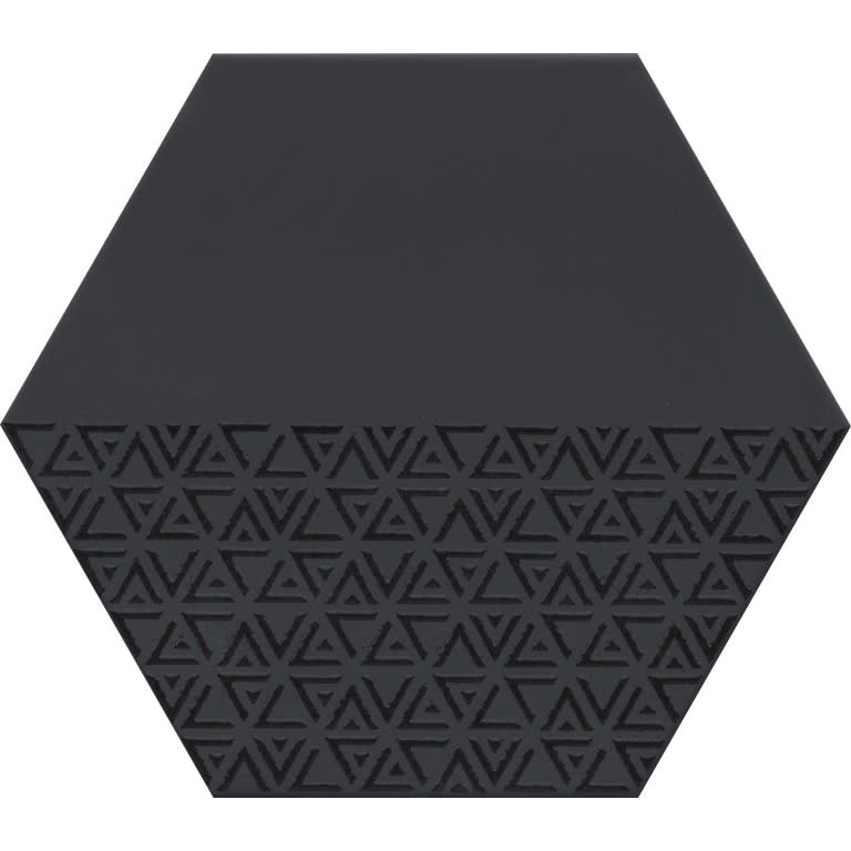 RHYTHM HEX PATTERN BLACK 11X13