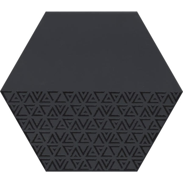 RHYTHM HEX PATTERN BLACK 11X13