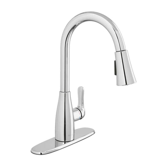 Glacier Bay McKenna Single-Handle Pull Down Sprayer Kitchen Faucet in Stainless Steel with TurboSpray and FastMount