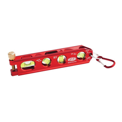 Torpedo Level, 6-1/2 in L, 4 Vials, Aluminum, 3/4 mm