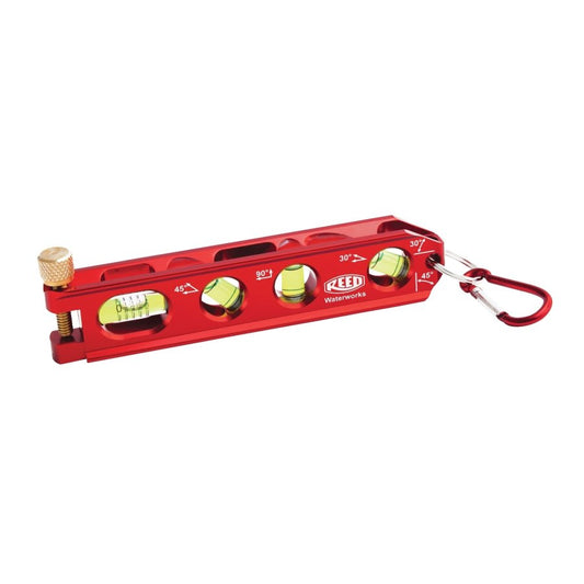 Torpedo Level, 6-1/2 in L, 4 Vials, Aluminum, 3/4 mm