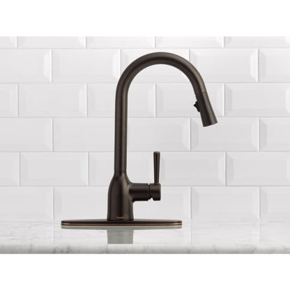 Adler 1.5 GPM Single Hole Pull Down Kitchen Faucet