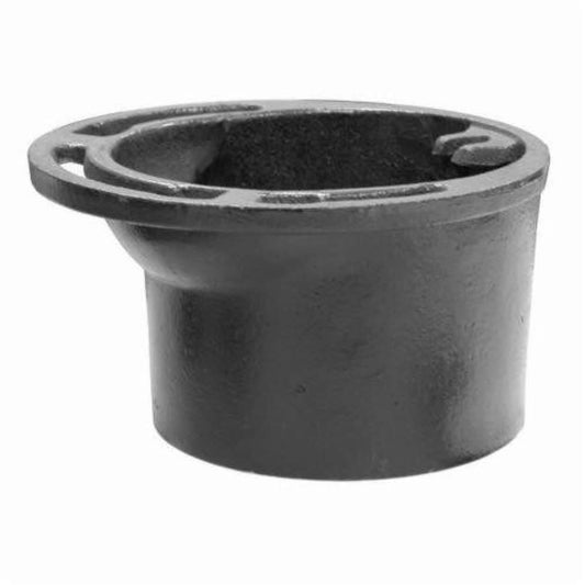 Closet Flange, 4 in, Caulk, 7-1/8 in OD, Cast Iron, Black