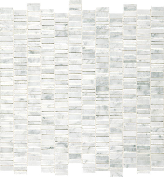 Marble Carrara White Straight Joint, Straight Edge 2X2 Honed