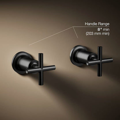 Purist Deck or Wall Mounted Cross Handles for Tub Faucet