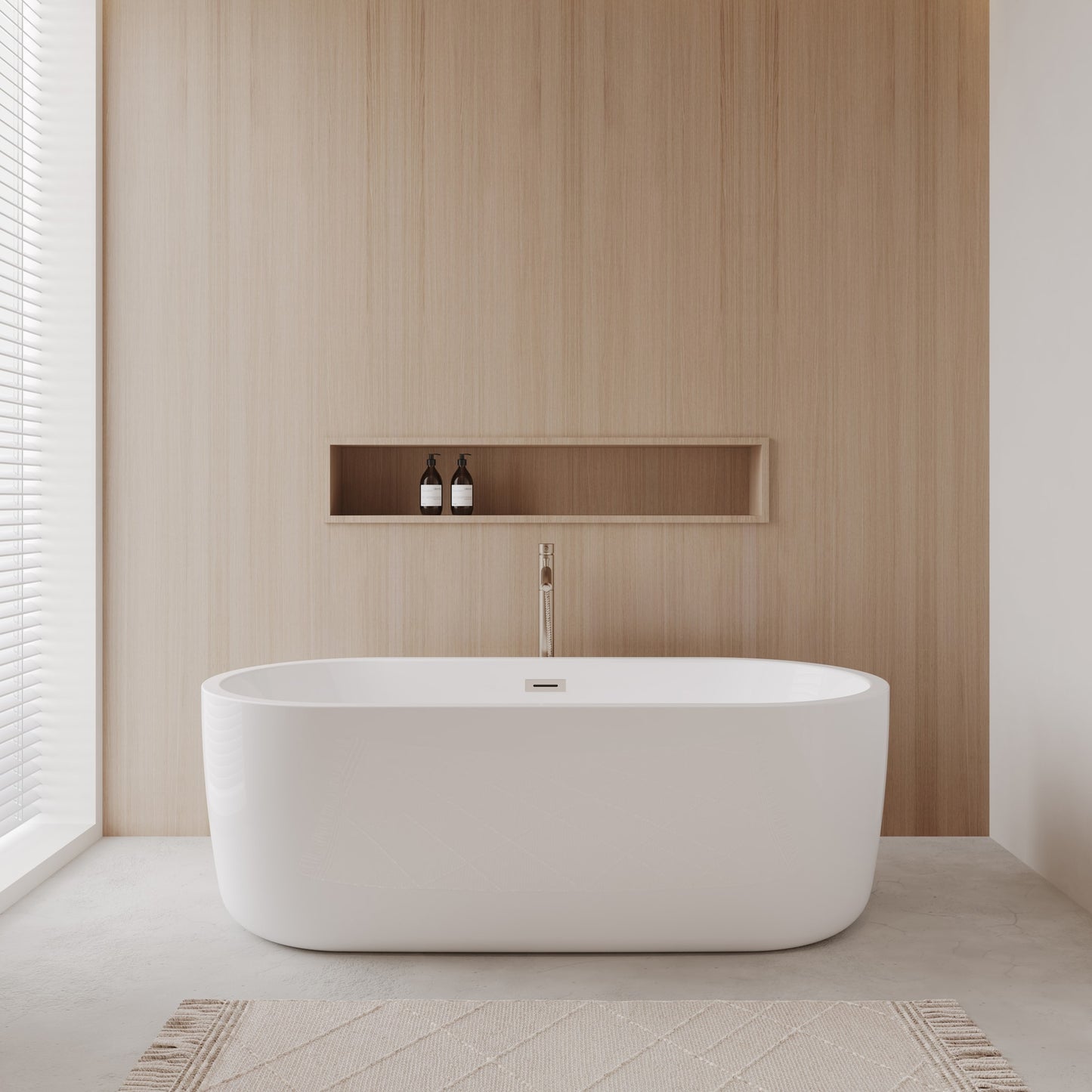 Juliette Freestanding Bathtub - 67W x 23H x 31.5D