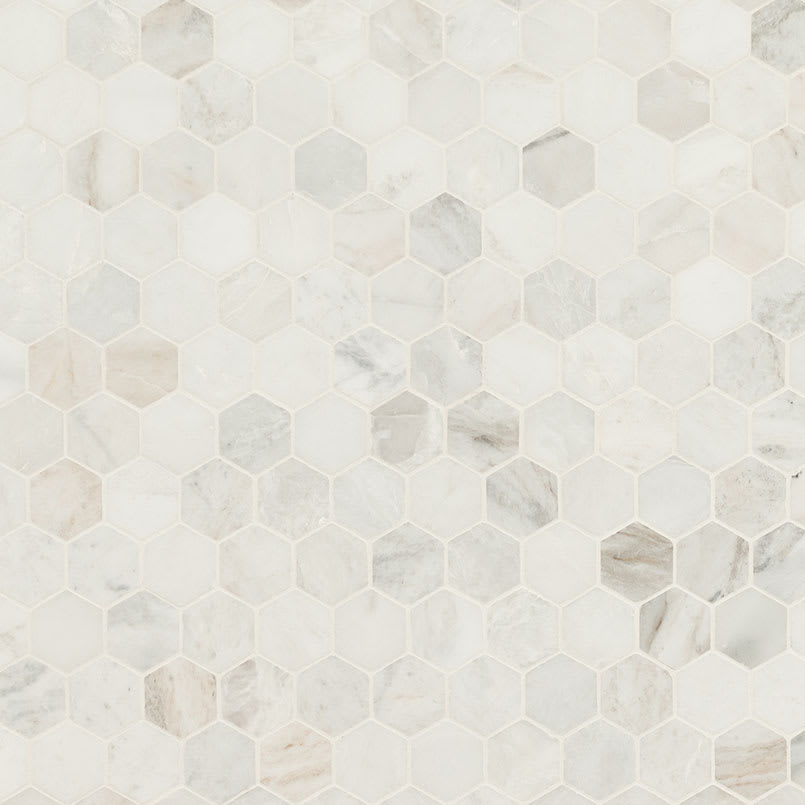 Arabescato Venato 2" Hexagon Honed