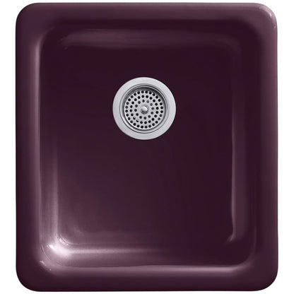 Iron/Tones 17" Undermount Single Basin Enameled Cast Iron Bar Sink