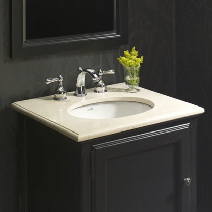 Ovalyn 17" Undermount Porcelain Bathroom Sink