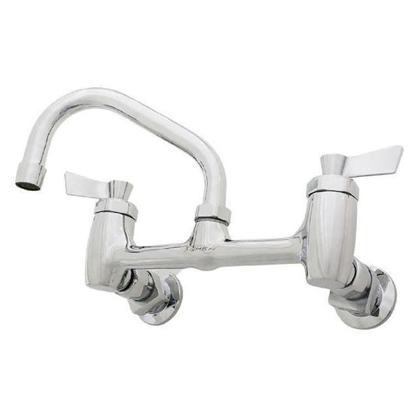 Utility Sink Faucet, Wall Mount, ADA, Lever Handle, Polished Chrome