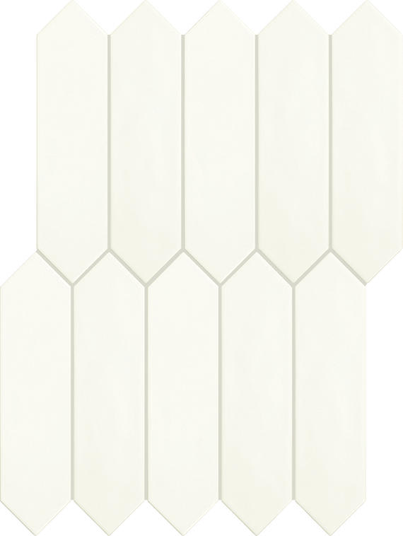 Stagecraft Matte Arctic White Picket, Undulated 3X12 Matte