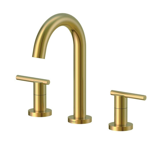 Parma® Widespread Lavatory Faucet, ADA, 2 Handle, 3-Hole, 1.2 gpm, Brushed Bronze