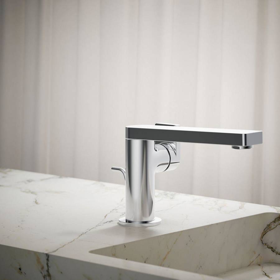 Composed 1.2 GPM Single Hole Bathroom Faucet with Pop-Up Drain Assembly
