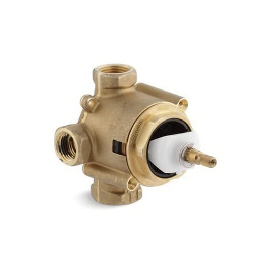 MasterShower® Transfer Valve, 3/4 in FNPT Inlet x 1/2 in FNPT Outlet, 2/3 Ways, Brass Body