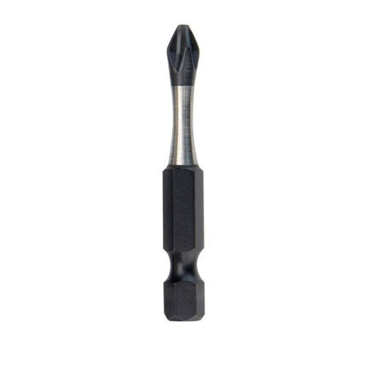 SHOCKWAVE™ Impact Power Bit, #2 Phillips® Point, 2 in OAL, 1/4 in, Alloy Steel, 5-Pack