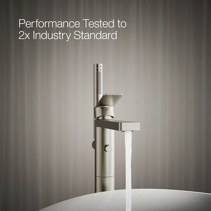 Parallel Floor Mounted Tub Filler - Includes Hand Shower
