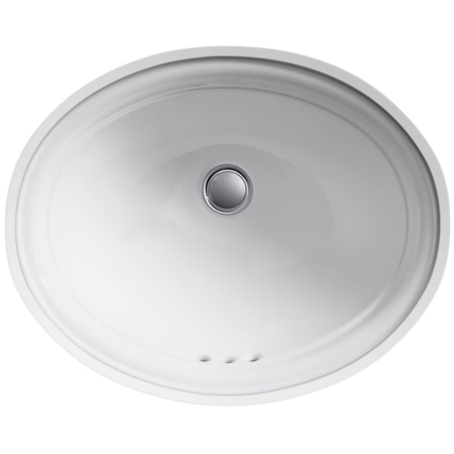 Devonshire 16-7/8" Undermount Bathroom Sink with Overflow