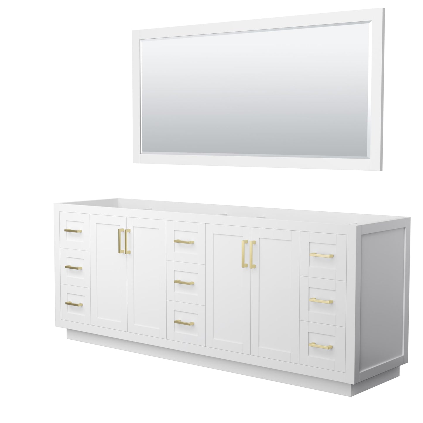 Miranda Double Bathroom Vanity - 83.25W x 33H x 21.75D