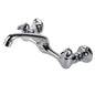 Utility Sink Faucet, Deck Mount, Wing Handle, Polished Chrome