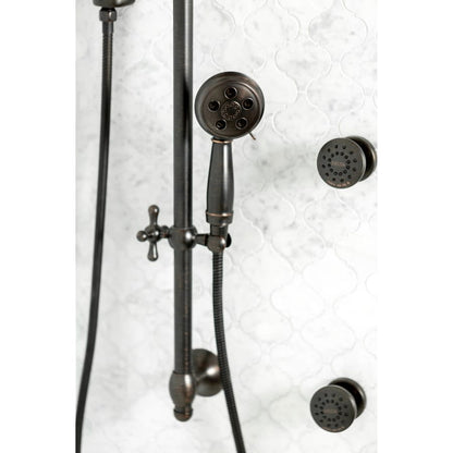 1.75 GPM Traditional Hand Shower Package with H2Okinetic Technology - Includes Hand Shower, Slide Bar, Hose, and Limited Lifetime Warranty