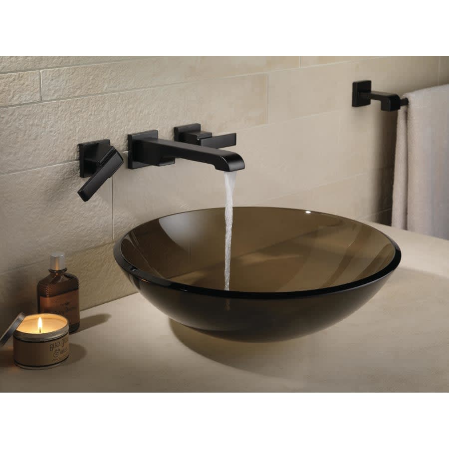 Ara 1.2 GPM Wall Mounted Bathroom Faucet - Less Metal Pop-Up Drain Assembly