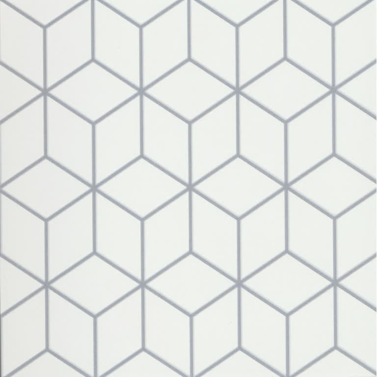 GEOMETRY CUBE GRAY 10X10