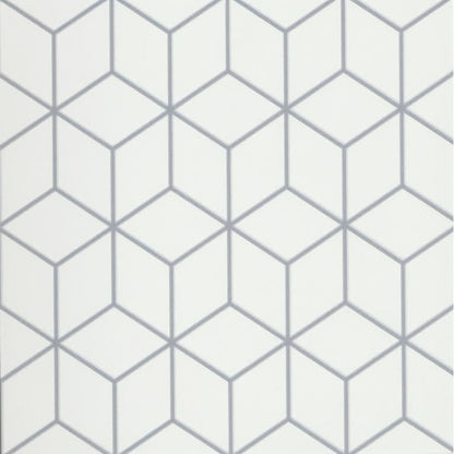 GEOMETRY CUBE GRAY 10X10
