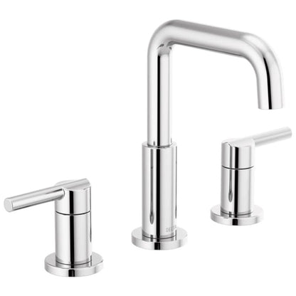 Nicoli 1.2 GPM Widespread Bathroom Faucet with Push Pop-Up Drain Assembly