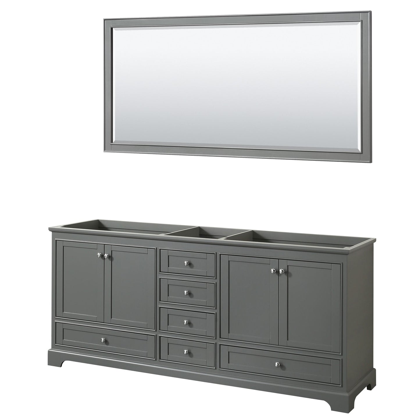 Deborah Double Bathroom Vanity - 79W x 34.25H x 21.63D