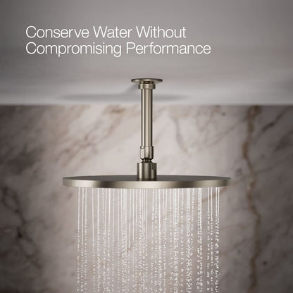 Contemporary Round 12" Single Function 2.5 GPM Rainhead with MasterClean Sprayface and Katalyst Air-Induction Technology