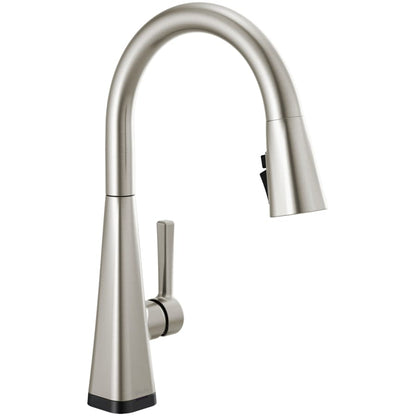 Lenta Pull-Down Kitchen Faucet with On/Off Touch Activation, Magnetic Docking Spray Head, ShieldSpray and Touch2O