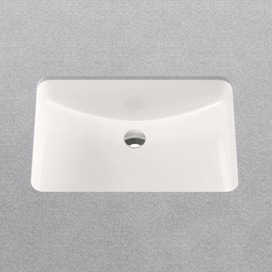 Norris 22-13/16" Rectangular Vitreous China Undermount Bathroom Sink with Overflow