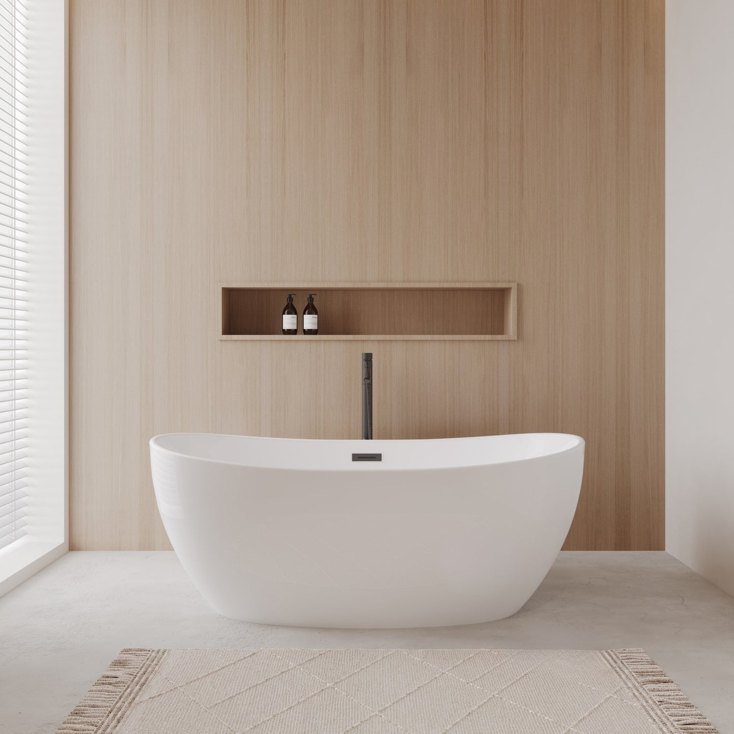 Rebecca Freestanding Bathtub - 60W x 23H x 32D