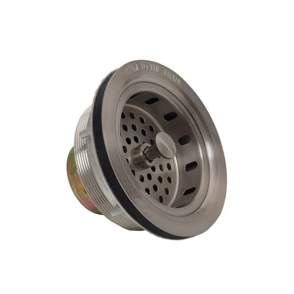 Large Basket Strainer, Satin Brushed Nickel