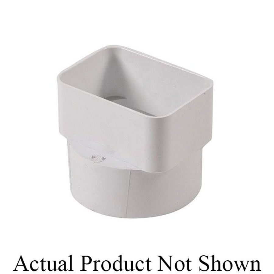 Gutter Downspout Adapter, 3 x 4 x 4 in