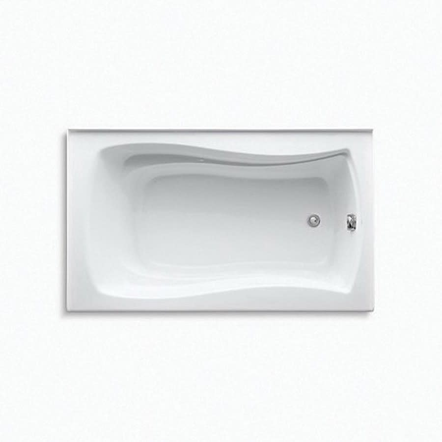 Mariposa® Alcove Tub, 60 x 36 x 20 in, Right Hand Drain, White