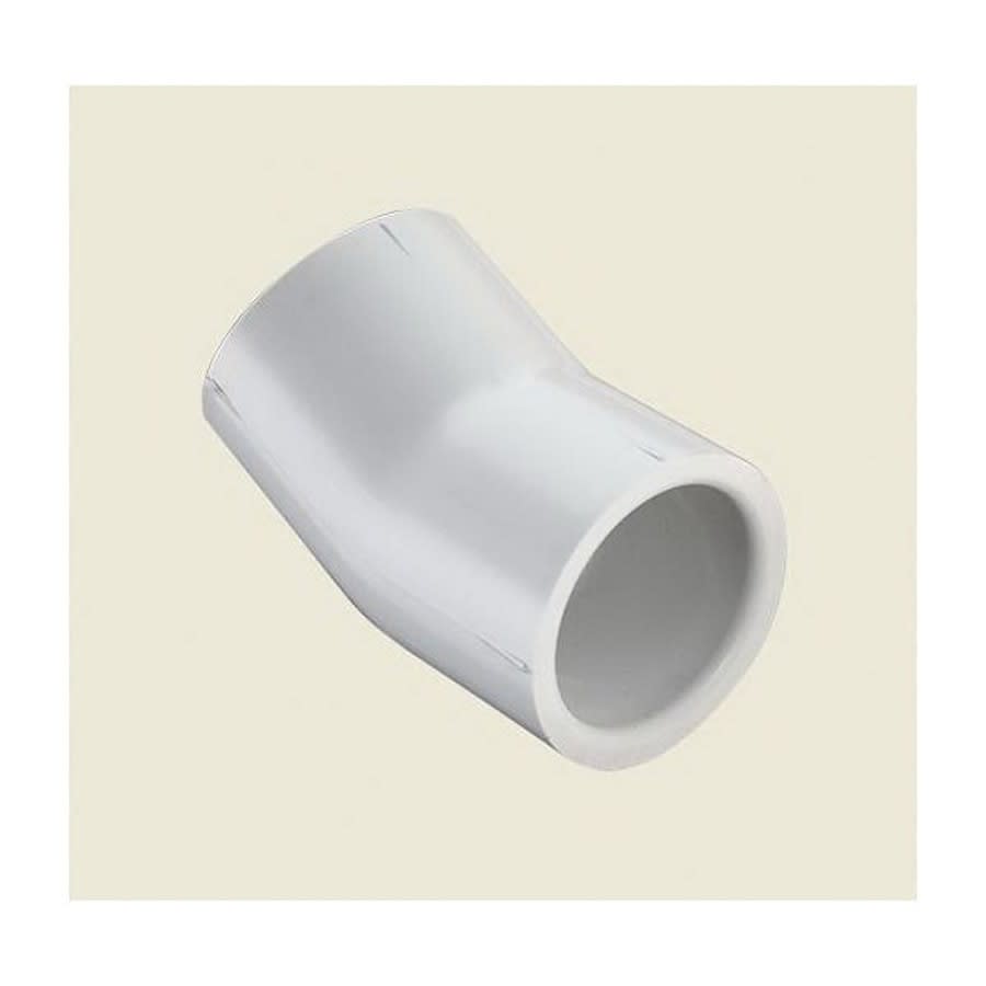 22.5 deg Elbow, 4 in, Socket, SCH 40/STD, PVC
