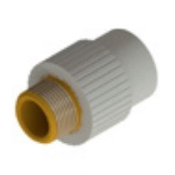 Male Adapter, 1 in, Socket Fusion x MNPT, Brass/PP-RCT