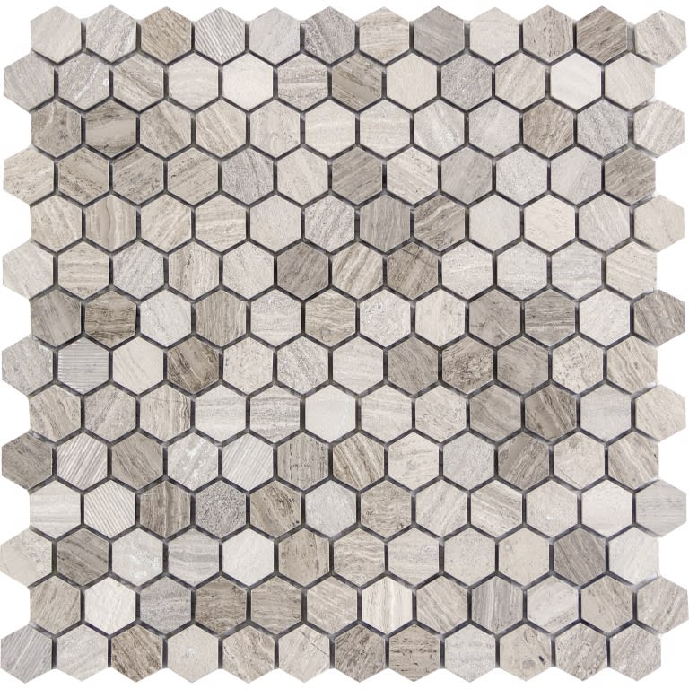METRO GRAY 1" HEX MIX MO/1212