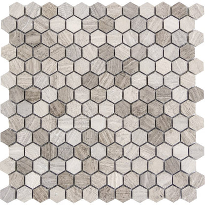 METRO GRAY 1" HEX MIX MO/1212