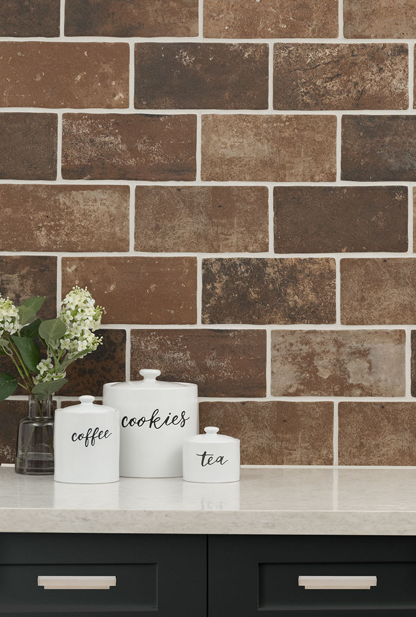 Brickstone Red Porcelain Tile 5X10