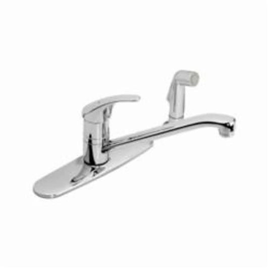Origins® Kitchen Faucet, Deck Mount, ADA, 1 Lever Handle, 3-Hole, Polished Chrome