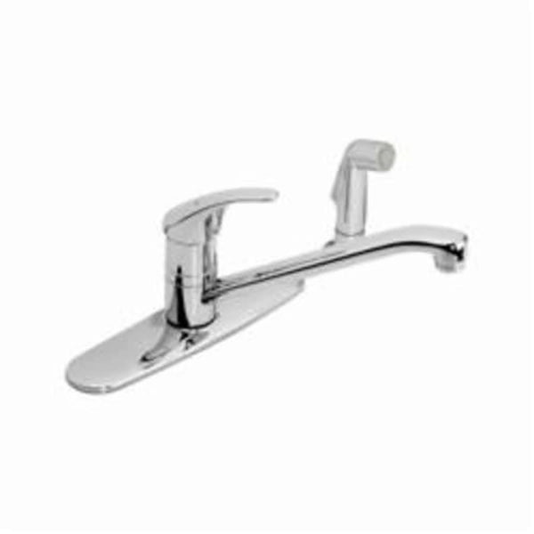 Origins® Kitchen Faucet, Deck Mount, ADA, 1 Lever Handle, 3-Hole, Polished Chrome